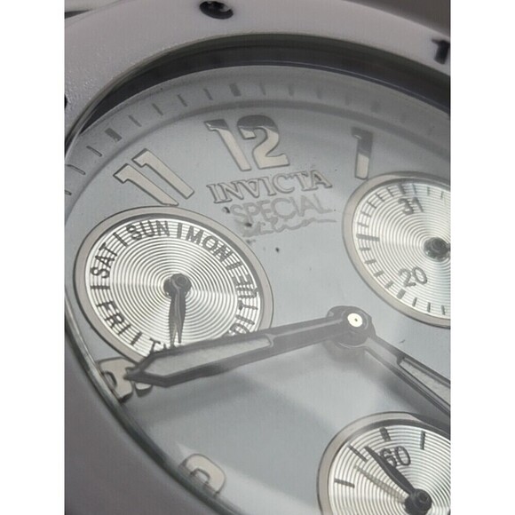 Invicta Couture Angel White Silicone Multifunction Watch 40mm Quartz New Battery